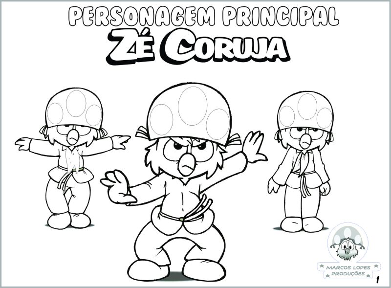 Livro para Colorir do Zé Coruja - com 30 páginas - Imagem 2
