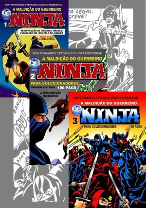 Combo + A MALDIÇÃO DO GUERREIRO NINJA 1, 2 e 3