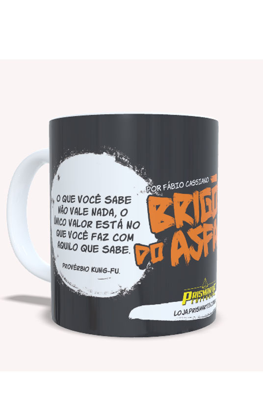 Caneca porcelana Brigões do Asfalto- 300ml - Imagem 3